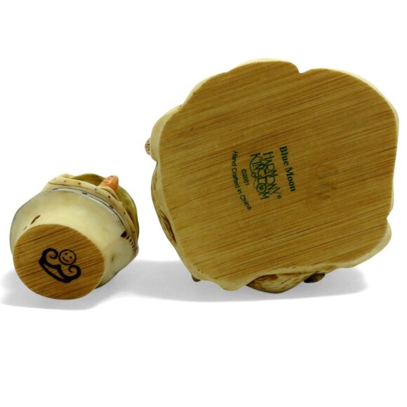 HARMONY KINGDOM Blue Moon Snowman Astronaut Figurine Trinket Box - Picture 8 of 12